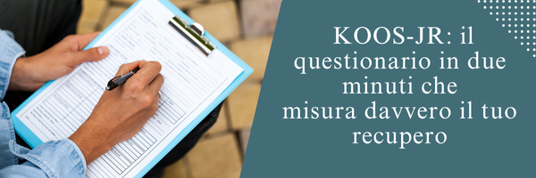  KOOS-JR: il questionario in due minuti che